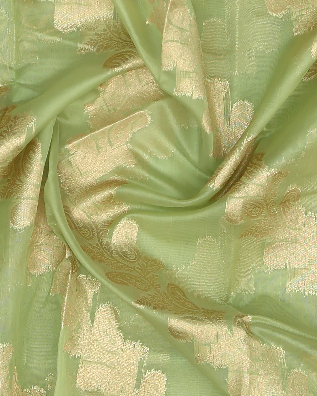 Green Color Raw Silk Saree