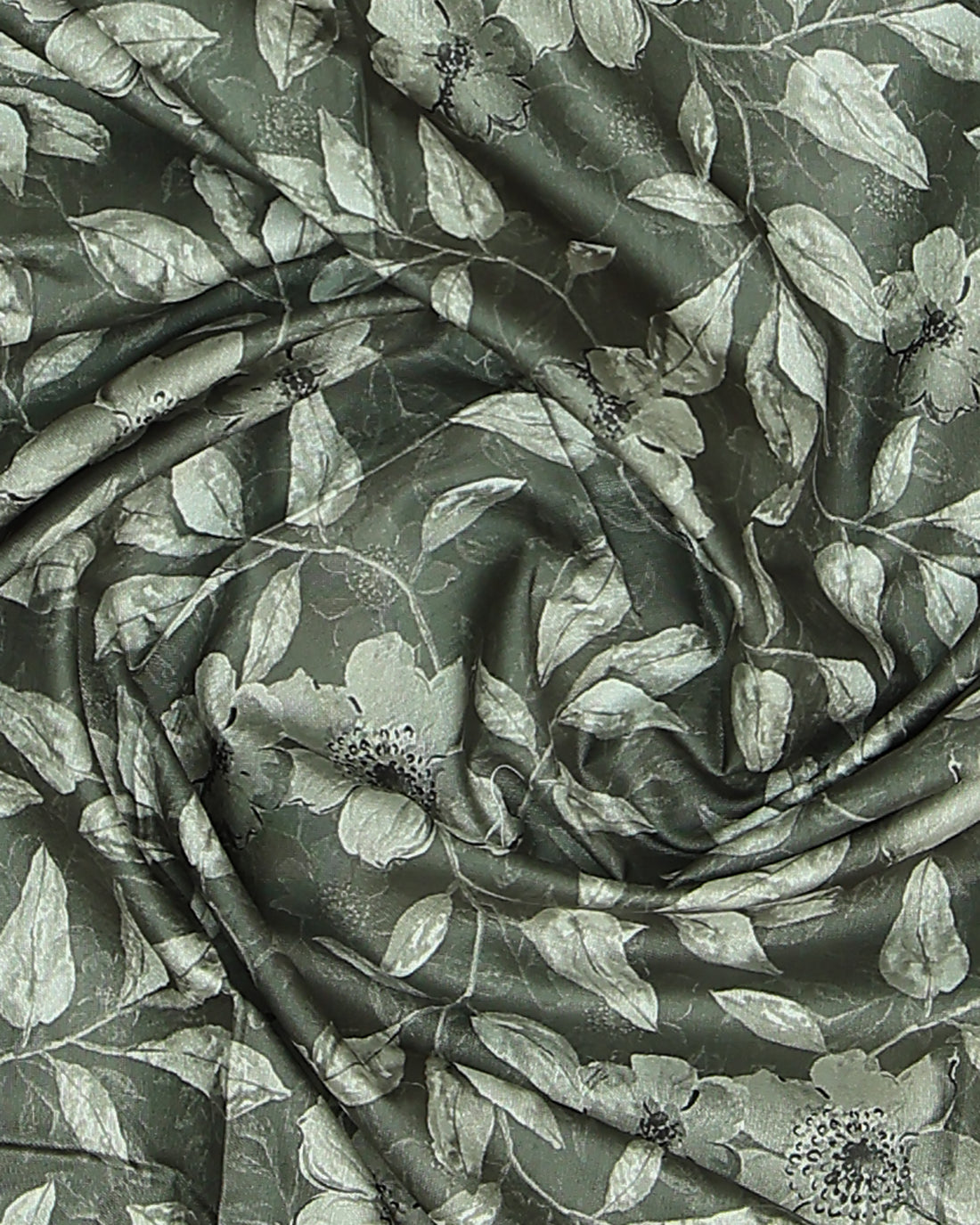 Olive Green Color Dola Saree