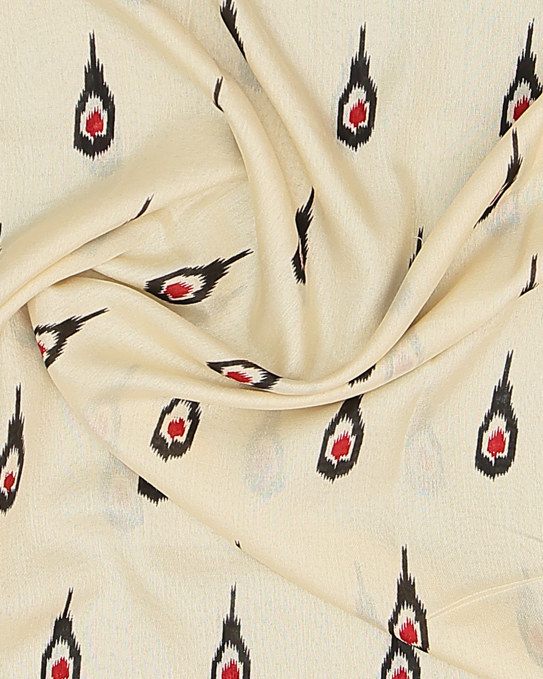 Cream Color Dola Saree