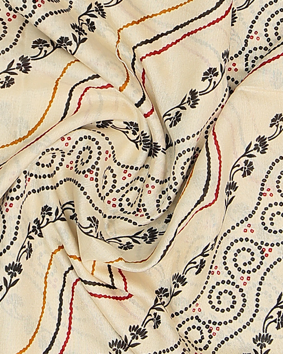 Cream Color Dola Saree