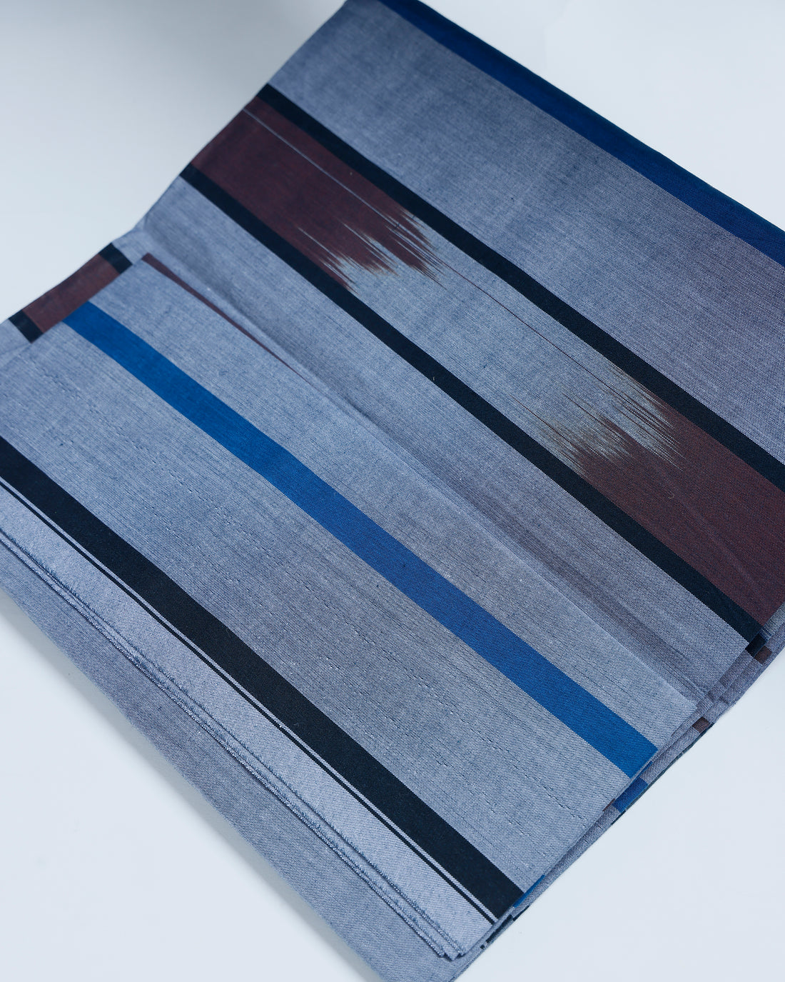 Kibs Brand Grey Striped 2.15 m Stitched Lungi