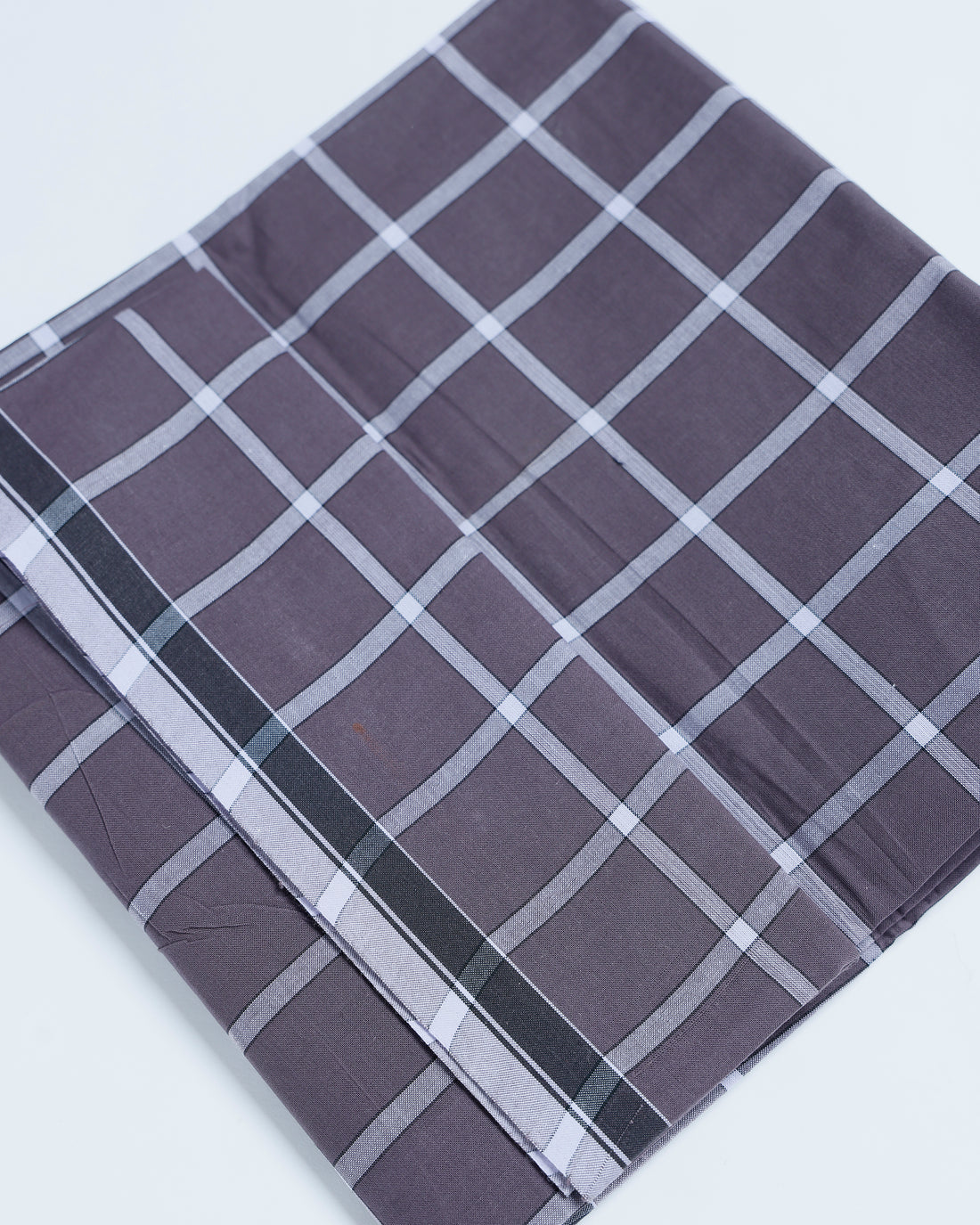 Kibs Brand Brown Checkered 2.15 m Stitched Lungi