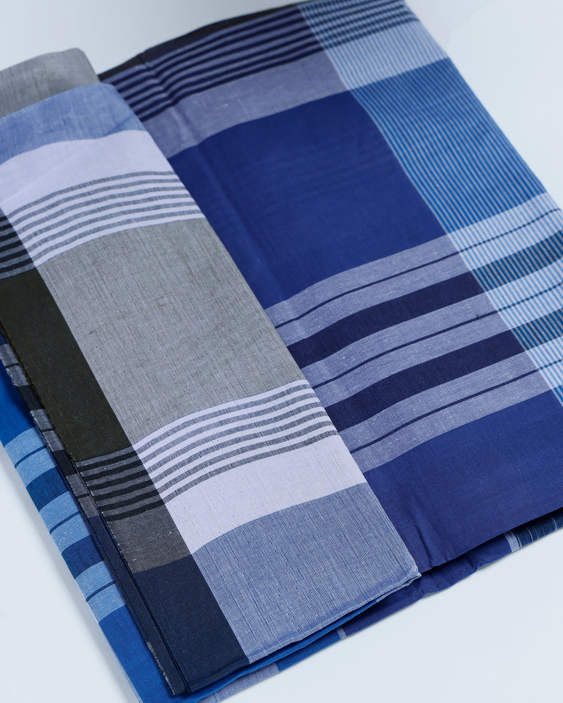 Sangu Brand Multi Striped 2.10 m Stitched Lungi