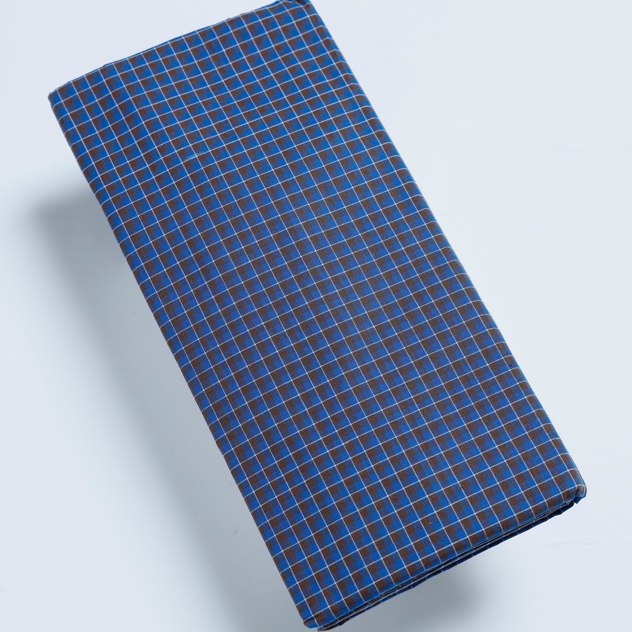 Sangu Brand Blue Checkered 2.10 m Stitched Lungi