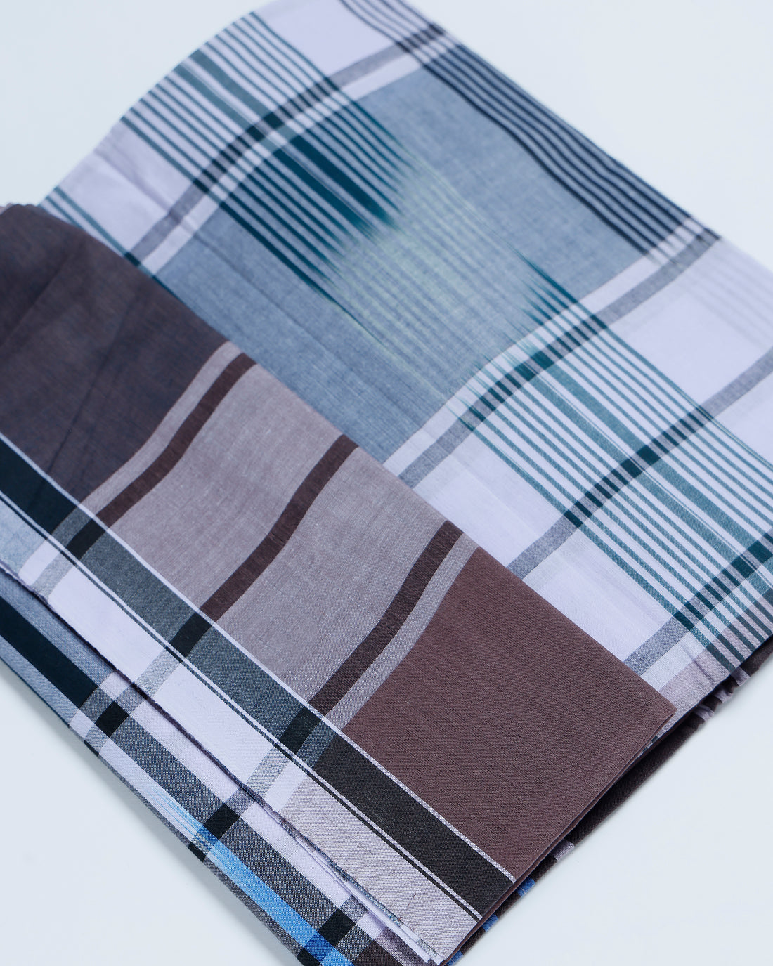 Sangu Brand Multi Striped 2.10 m Stitched Lungi