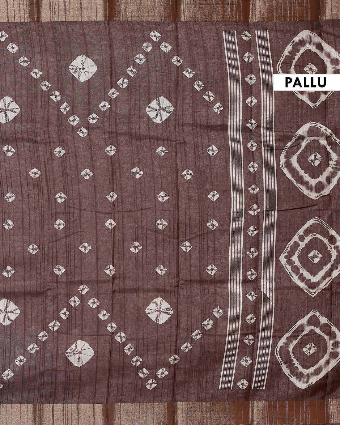 Dola Silk Blend Saree with Traditional Woven Design and Zari Border - Brown