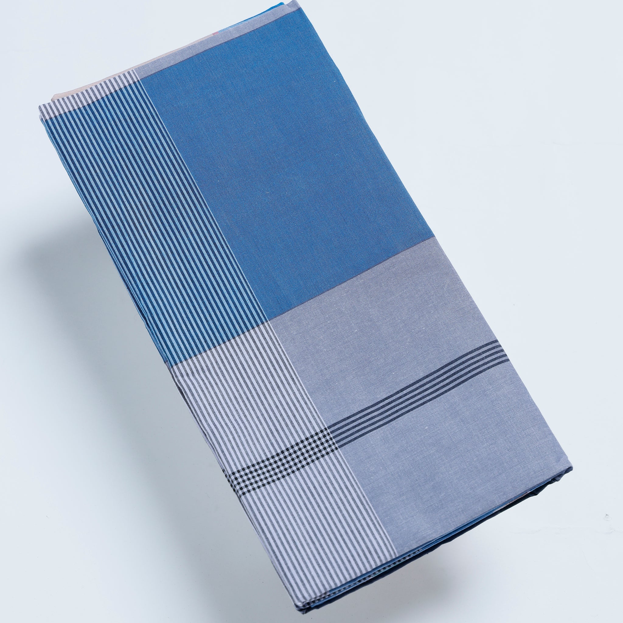 Nandu Brand Multi Striped 2.20 m Stitched Lungi