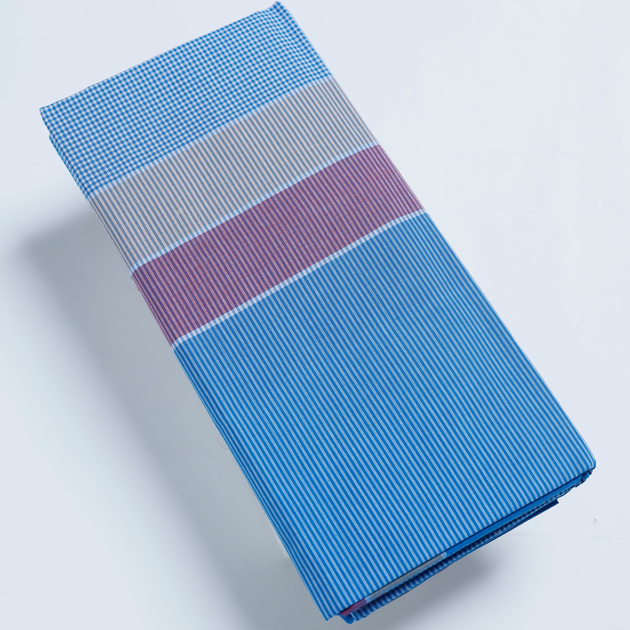 Nandu Brand Multi Striped 2.20 m Stitched Lungi
