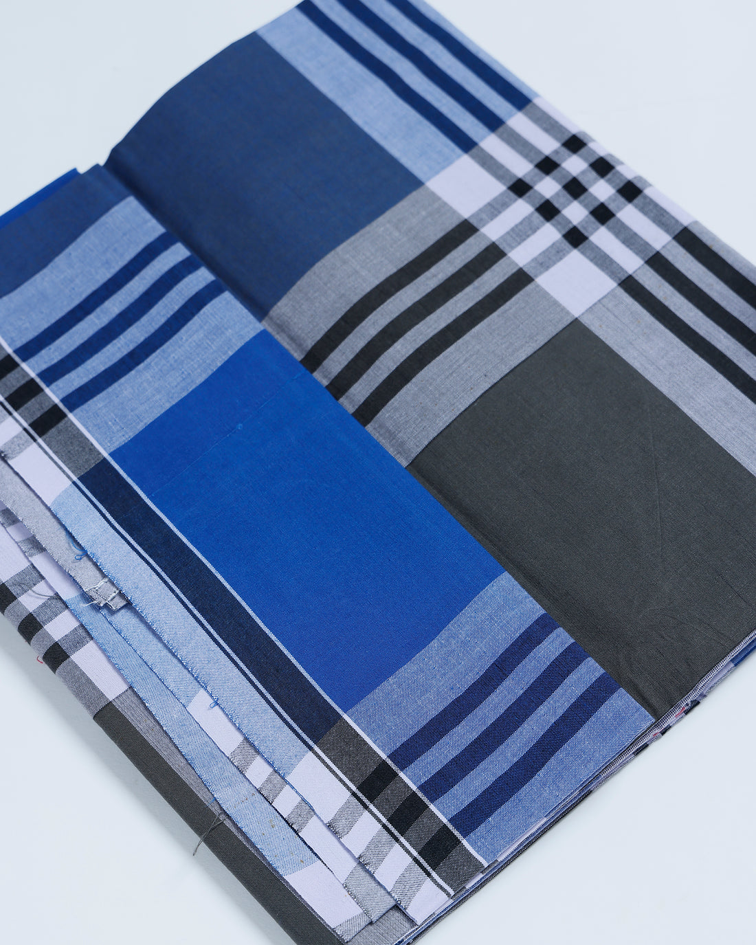 Nandu Brand Multi Striped 2.20 m Stitched Lungi