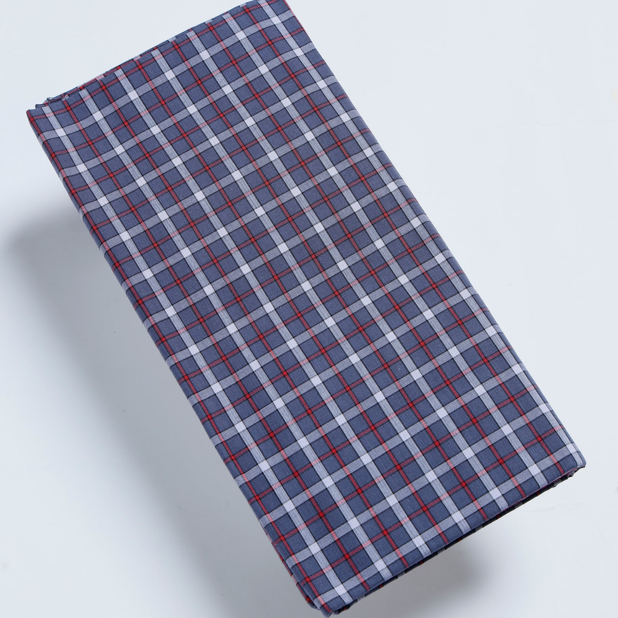 Nandu Brand Blue Checkered 2.20 m Stitched Lungi