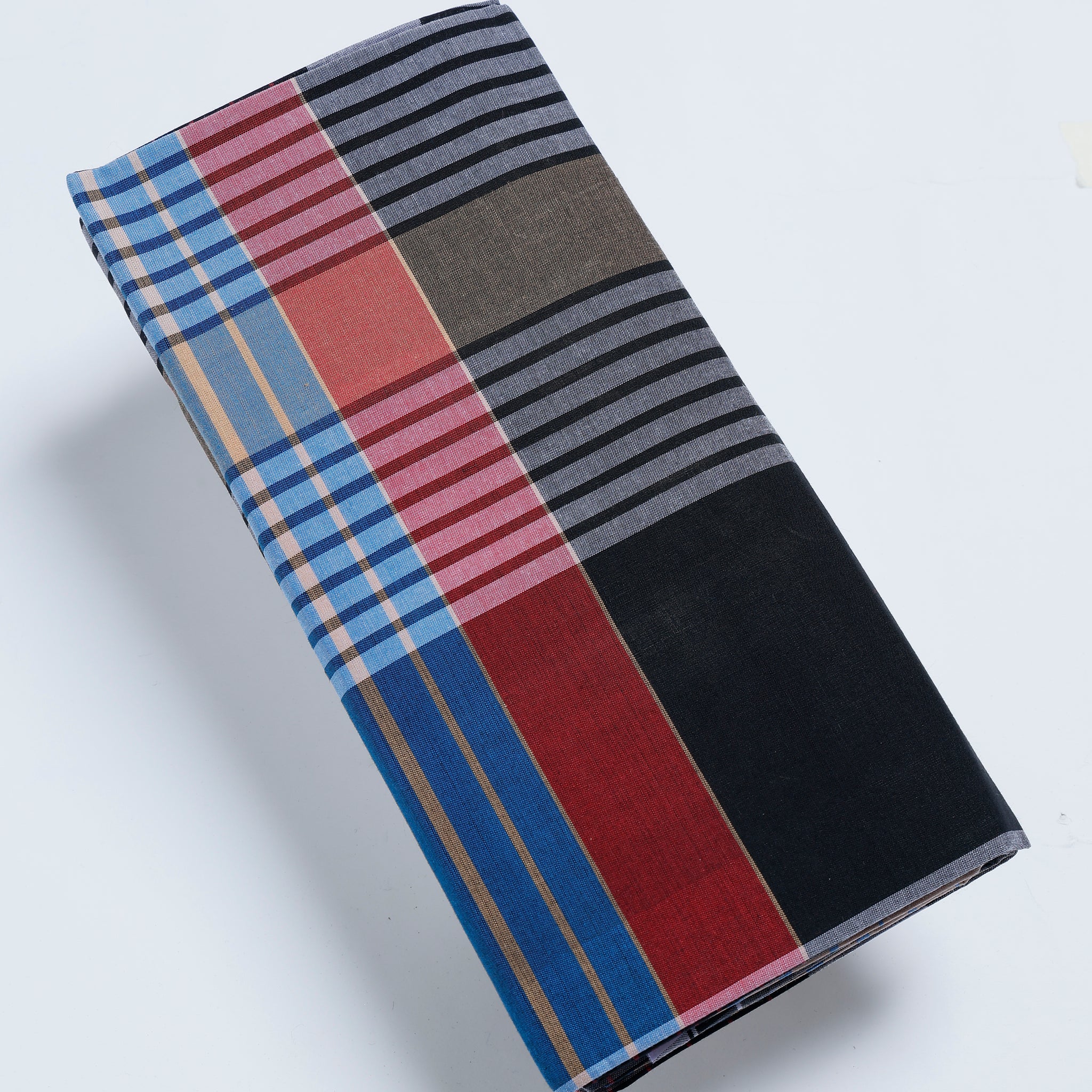 Nandu Brand Multi Striped 2.20 m Stitched Lungi