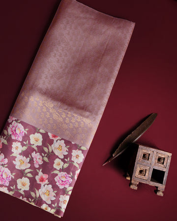 Brown Color Soft Silk Saree
