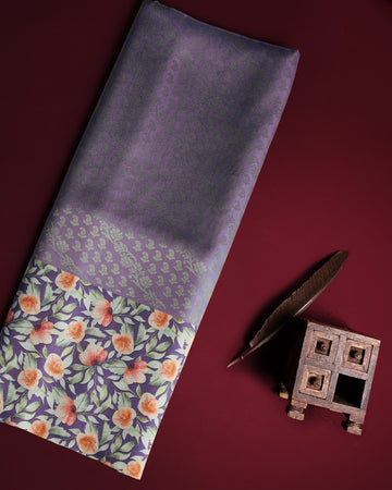Purple Color Soft Silk Saree