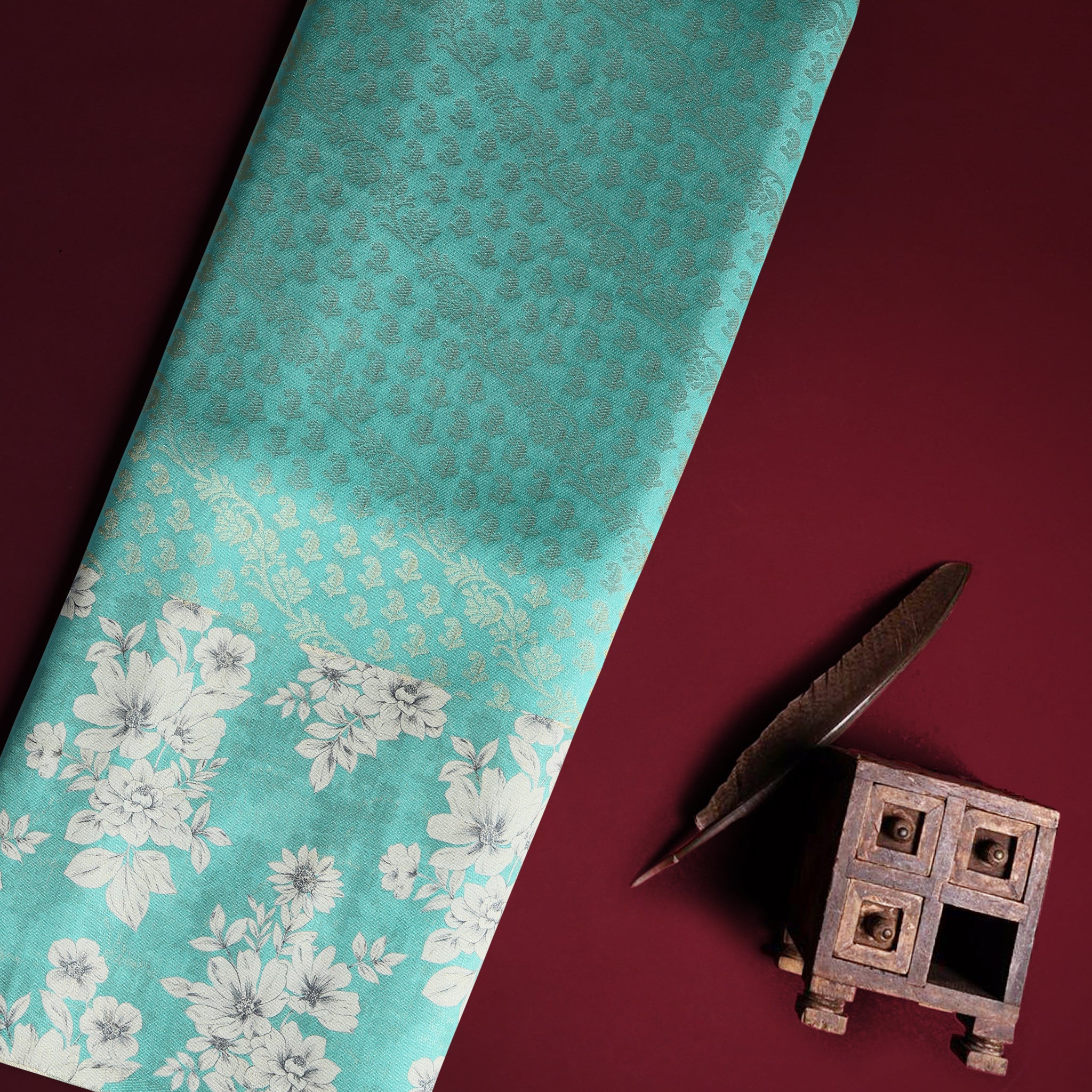Green Color Soft Silk Saree