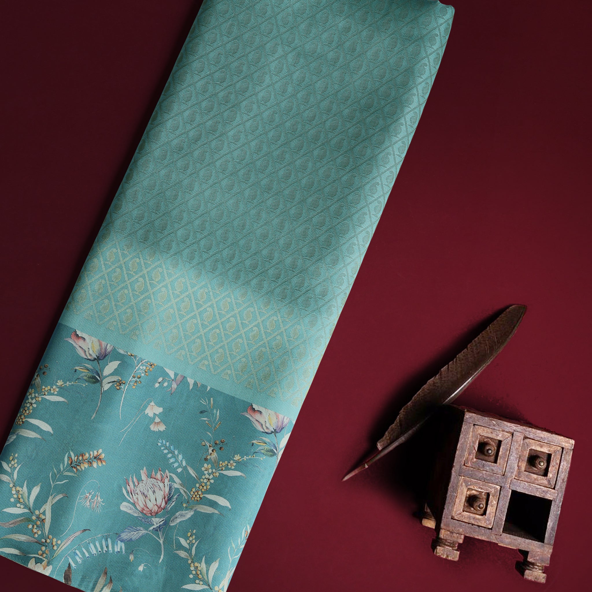 Green Color Soft Silk Saree