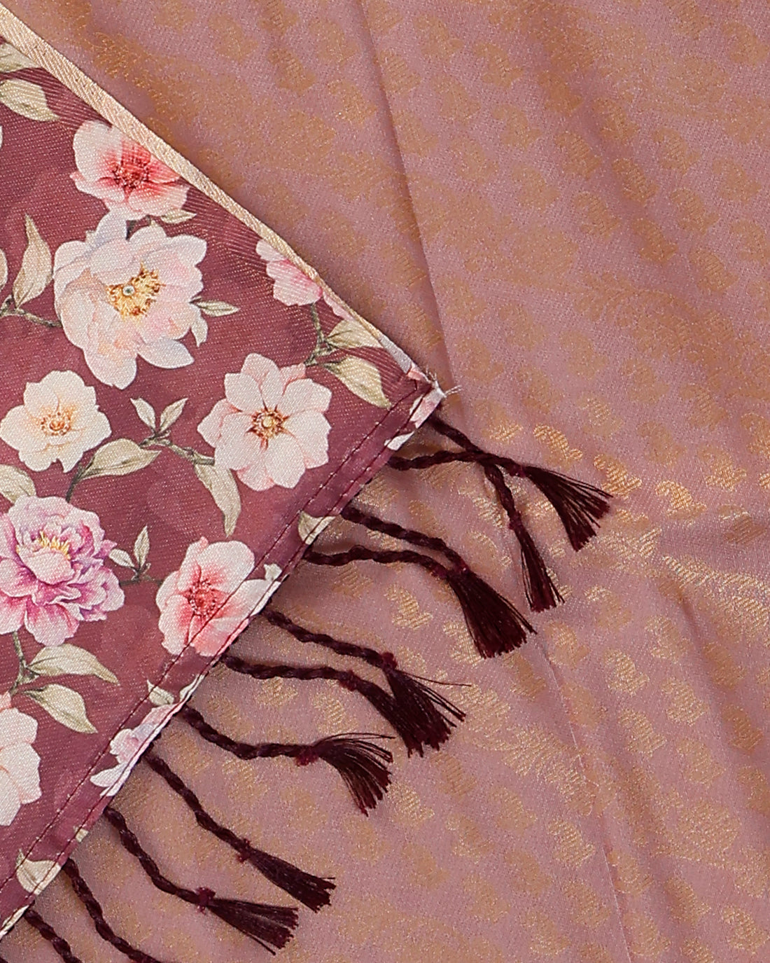 Brown Color Soft Silk Saree