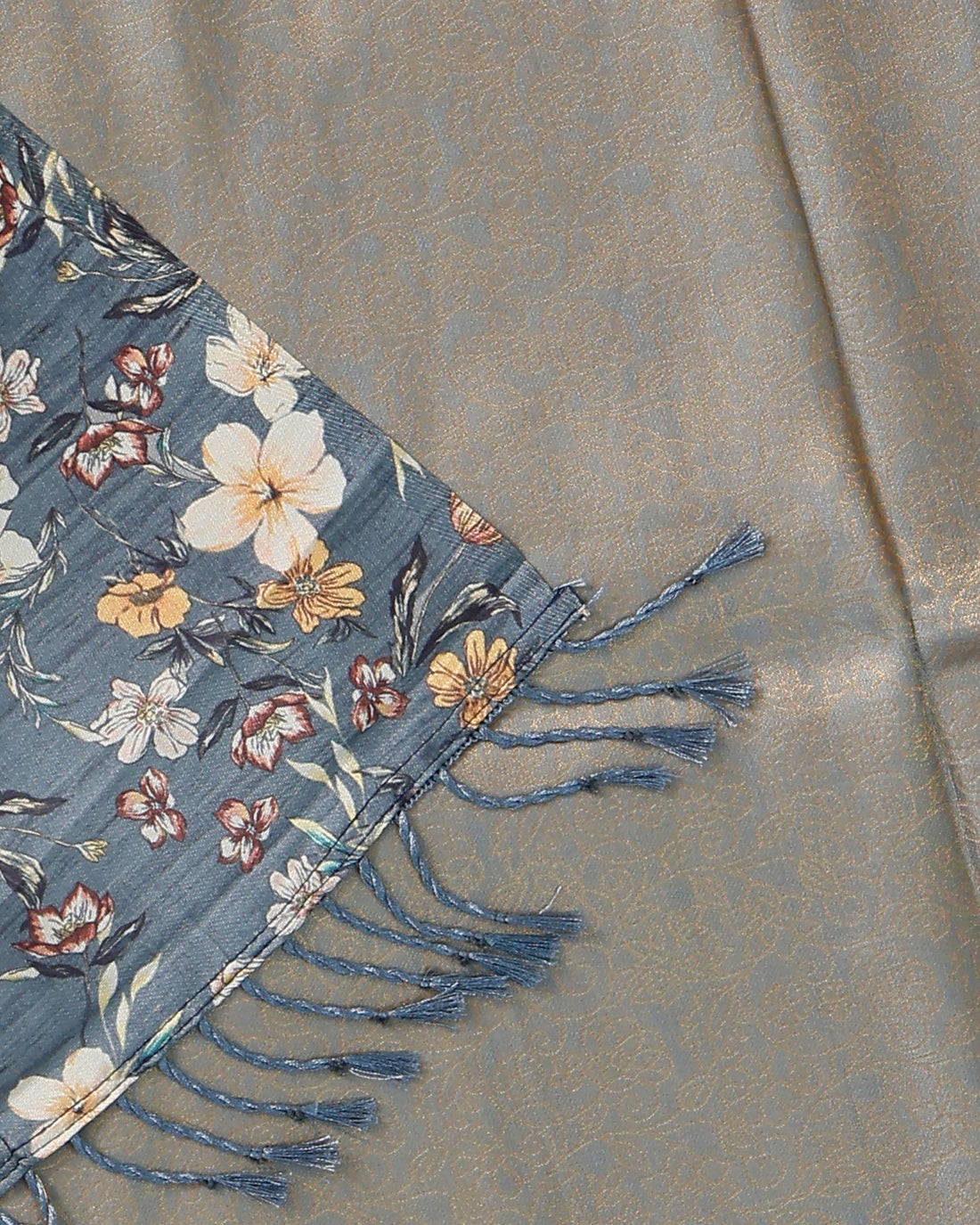 Grey Color Soft Silk Saree