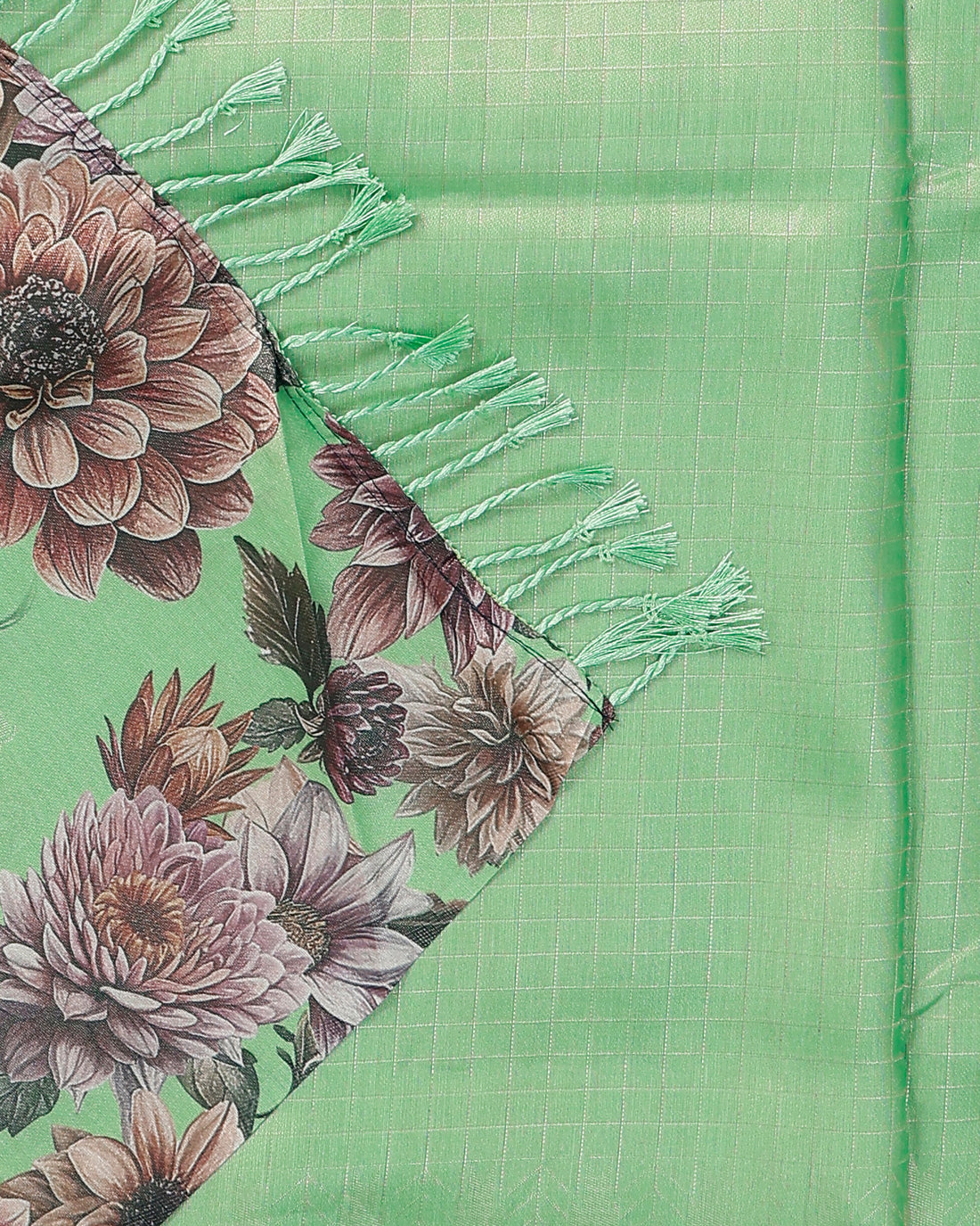 Pista Green Color Soft Silk Saree