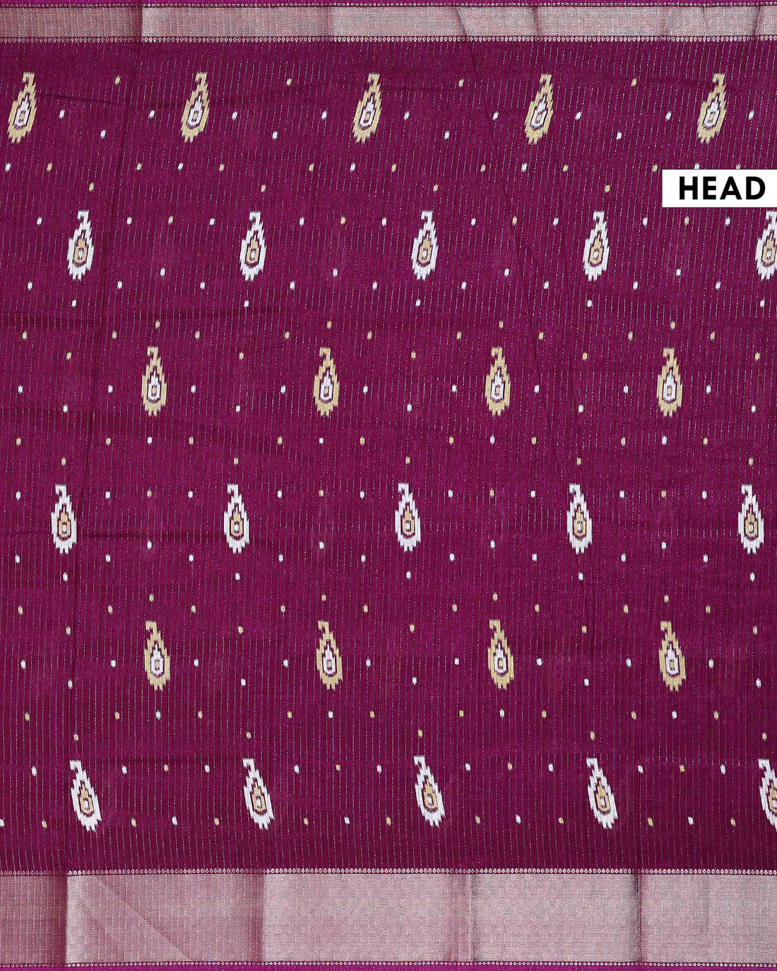 Elegant Dola Silk Saree with All-Over Paisley Butta Motifs and Classic Traditional Zari Woven Border - Purple