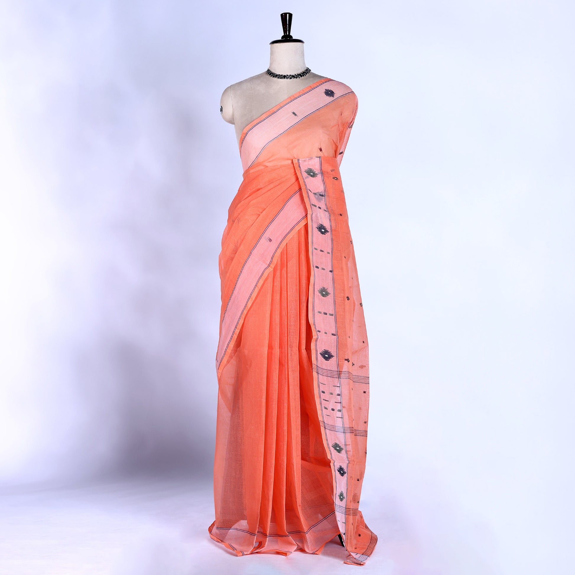 Bengal Cotton Saree For Women | Daily Office Wear Summer Collection | Jeyachandran - Full View