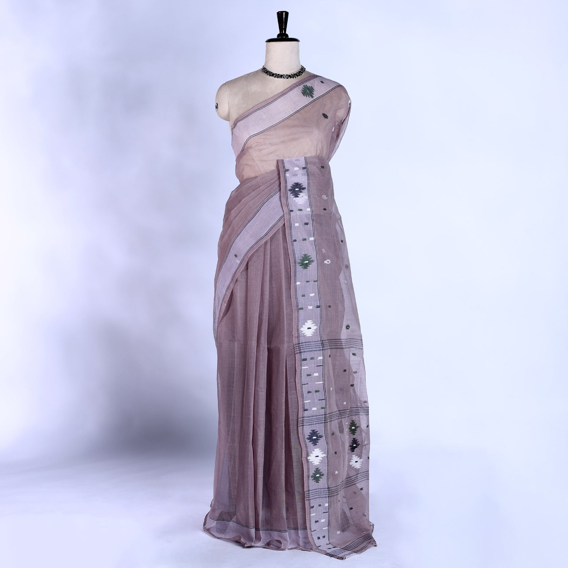 Bengal Cotton Saree For Women | Daily Office Wear Summer Collection | Jeyachandran - Full View
