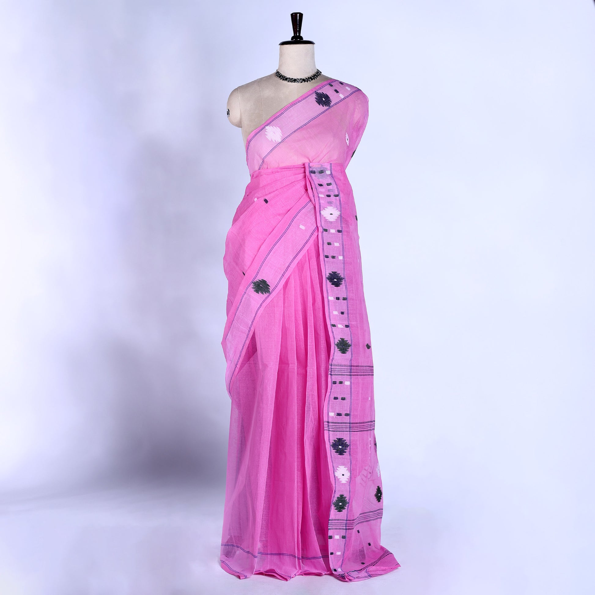 Bengal Cotton Saree For Women | Daily Office Wear Summer Collection | Jeyachandran - Full View