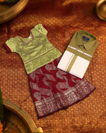 Charming Dad & Daughter Matching Ethnic Outfit Set for Special Occasions