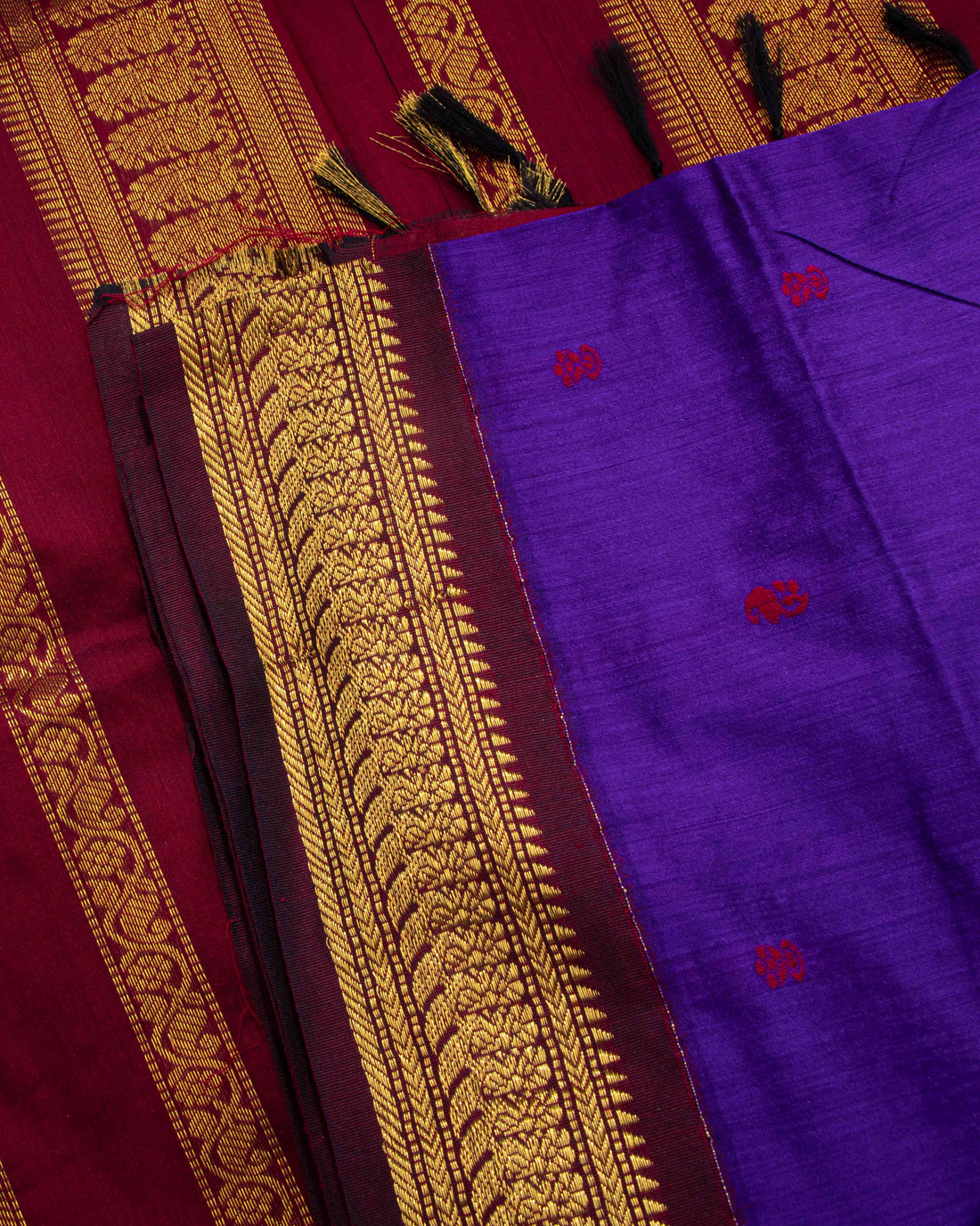Blue Colour Kalyani Cotton Saree