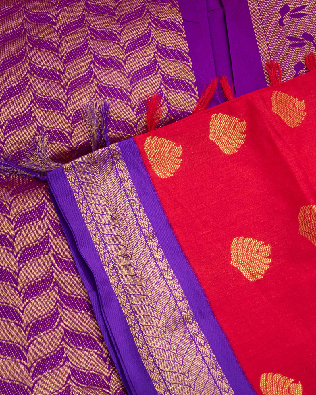 Red Colour Kalyani Cotton Saree