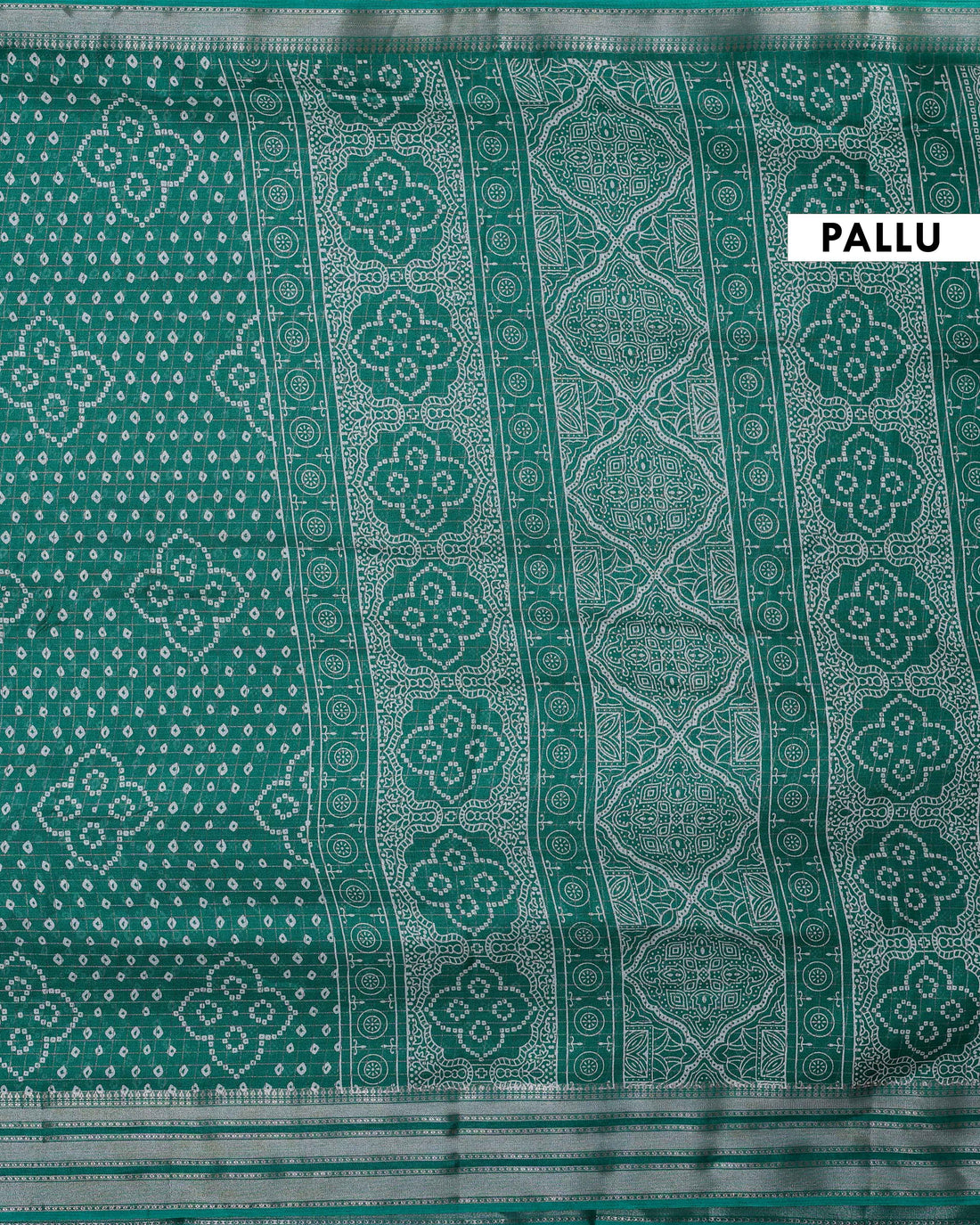 Elegant Dola Silk Saree with Bandhani Print Saree - Green