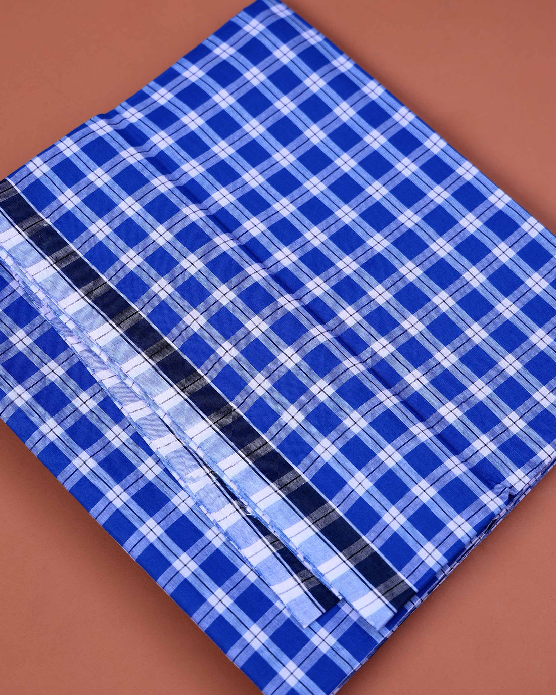 Nandu Brand Men's Premium Cotton Checked 2.20 Meter Stitched Lungi - Multi