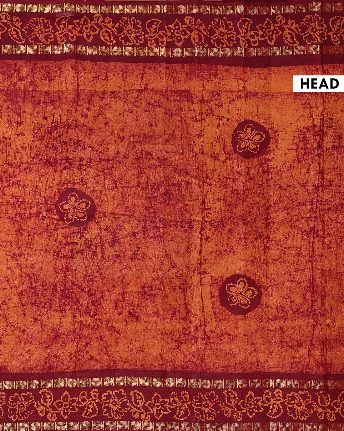 Traditional Sungudi Cotton Saree with Handcrafted Tie-Dye Design and Elegant Floral Zari Border - Multi