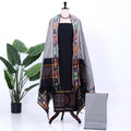 Black Cotton Unstitched Salwar Material for Women | Ethnic Summer Collection | Jeyachandran - Full View