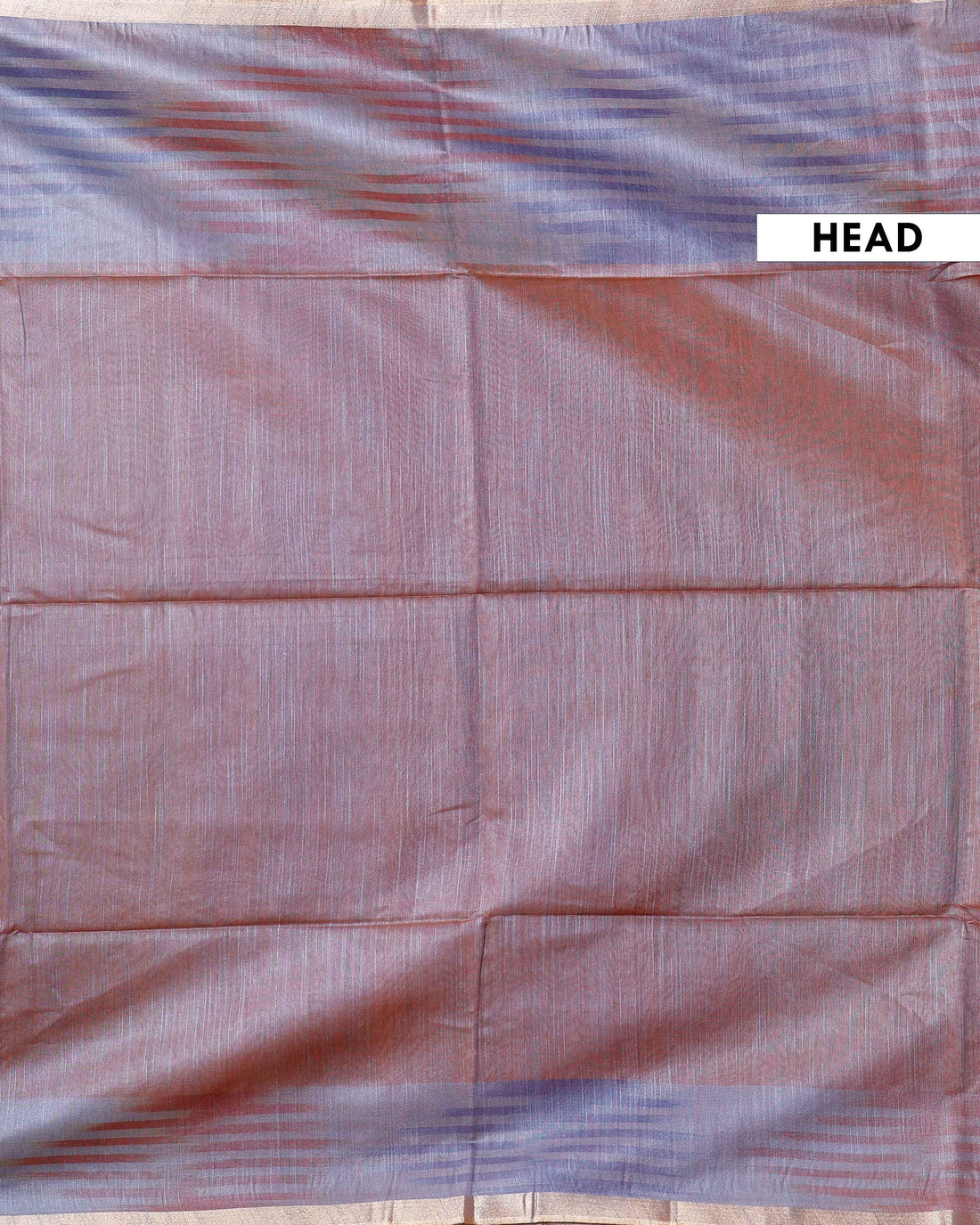 Elegant Semi Silk Saree with Zari Woven Border and Striped Pallu Design - Dark Purple