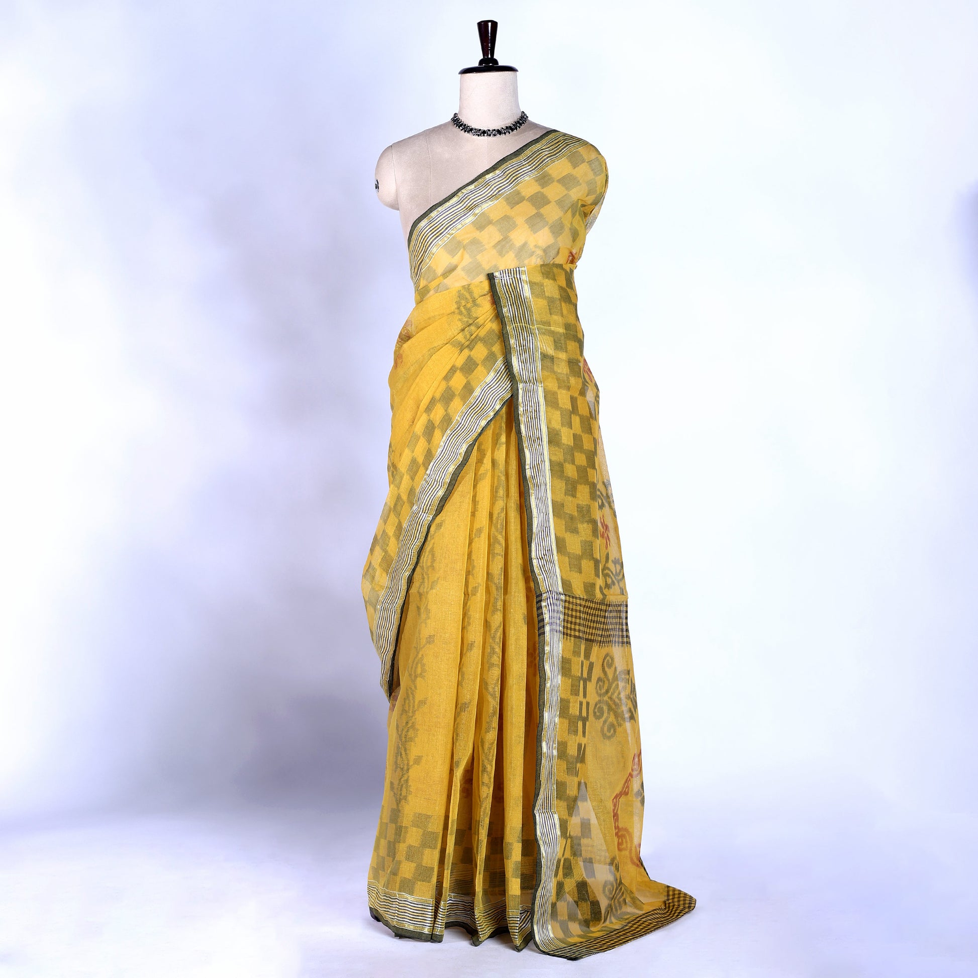 Bengal Cotton Saree For Women | Daily Office Wear Summer Collection | Jeyachandran - Full View