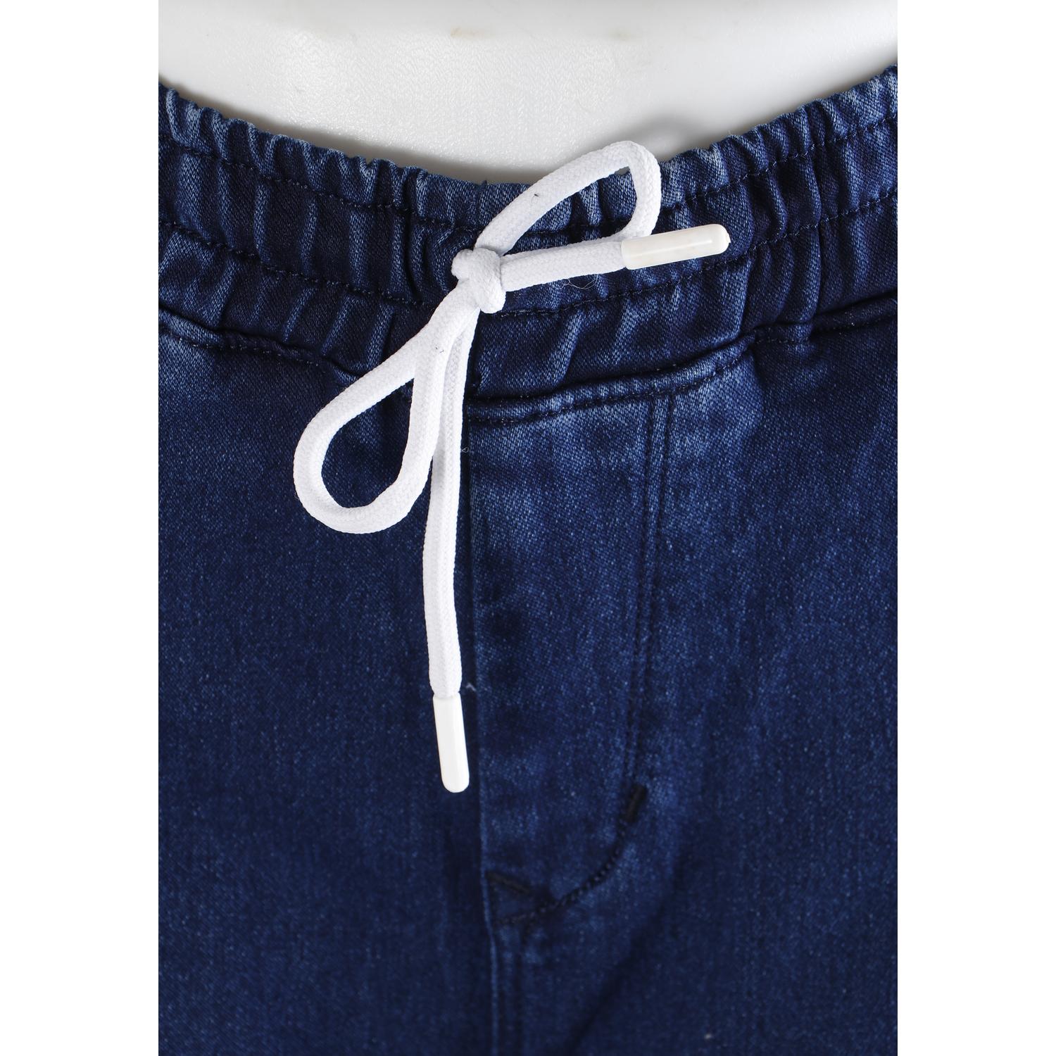 Shop Women Navy Blue Mom Fit Cargo Jeans