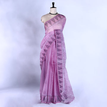 Bengal Cotton Saree For Women | Daily Office Wear Summer Collection | Jeyachandran - Full View