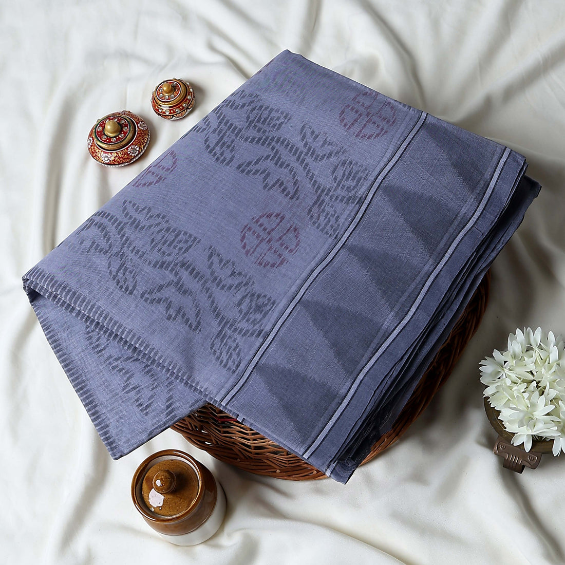 Bengal Cotton Saree For Women | Daily Office Wear Summer Collection | Jeyachandran - Full View