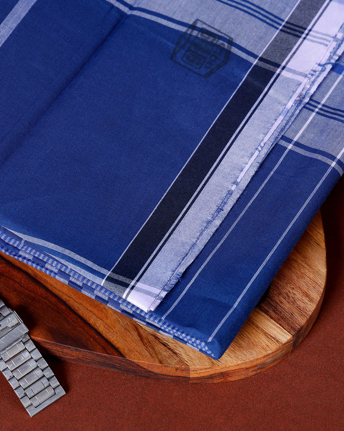 999 Brand Men's Premium Cotton Striped Lungi Stitched - Multi