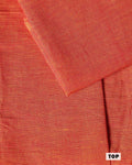 Women’s Unstitched Salwar Suit Material Set with Ethnic Elephant Motif Top 2.5 Mtr Traditional Kalamkari Inspired Printed Dupatta 2.25 Mtr and Coordinated Bottom 2 Mtr, Orange