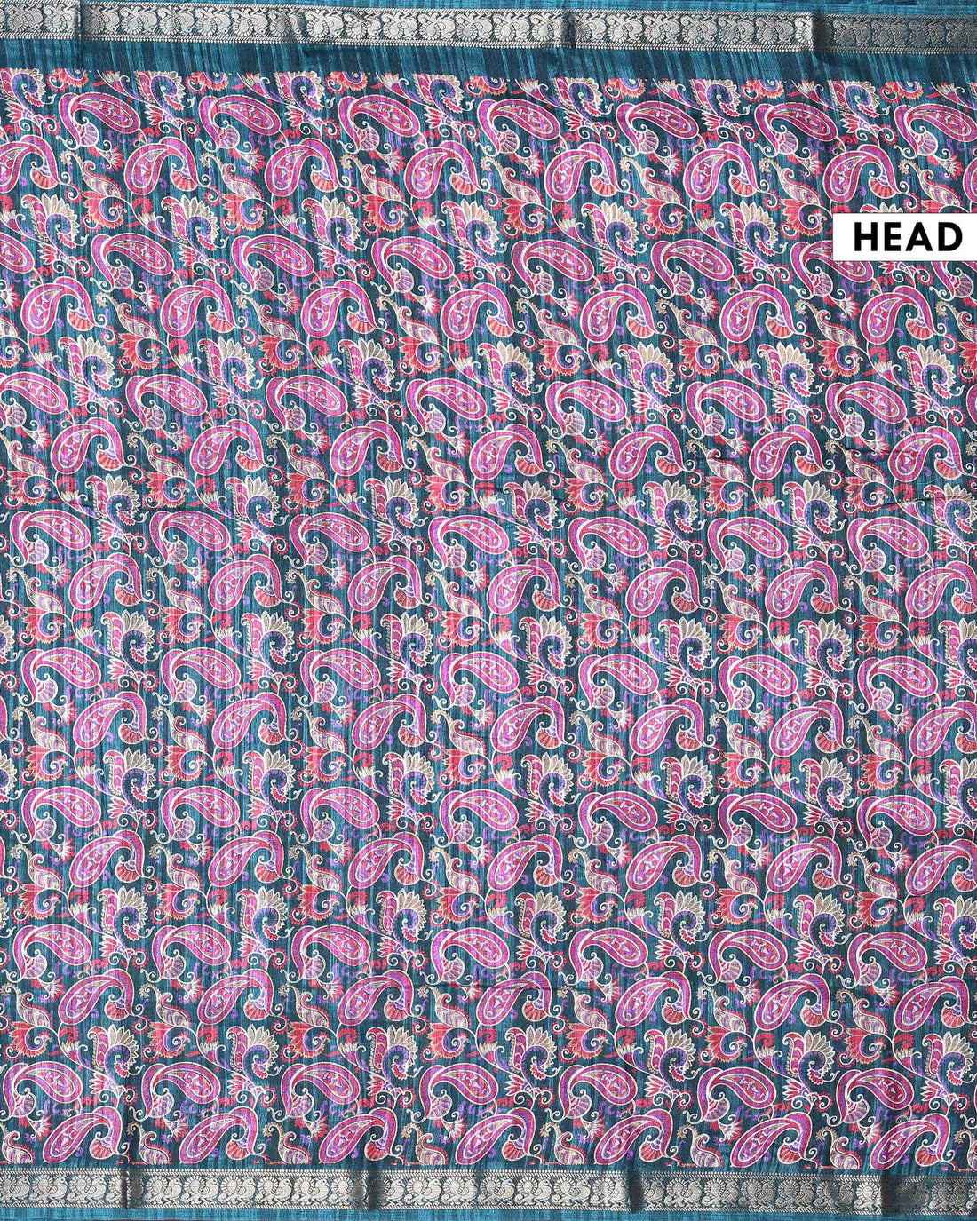 Elegant Dola Silk Saree with All-Over Traditional Paisley Buti Motifs and Intricate Zari Woven Floral Border - Dark Green