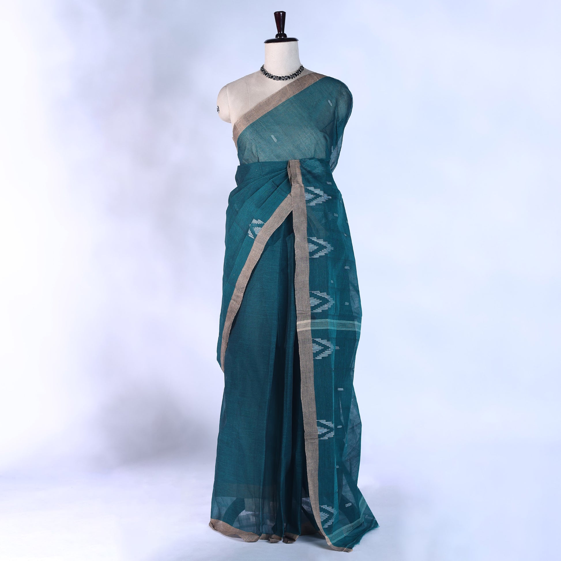 Bengal Cotton Saree For Women | Daily Office Wear Summer Collection | Jeyachandran - Full View