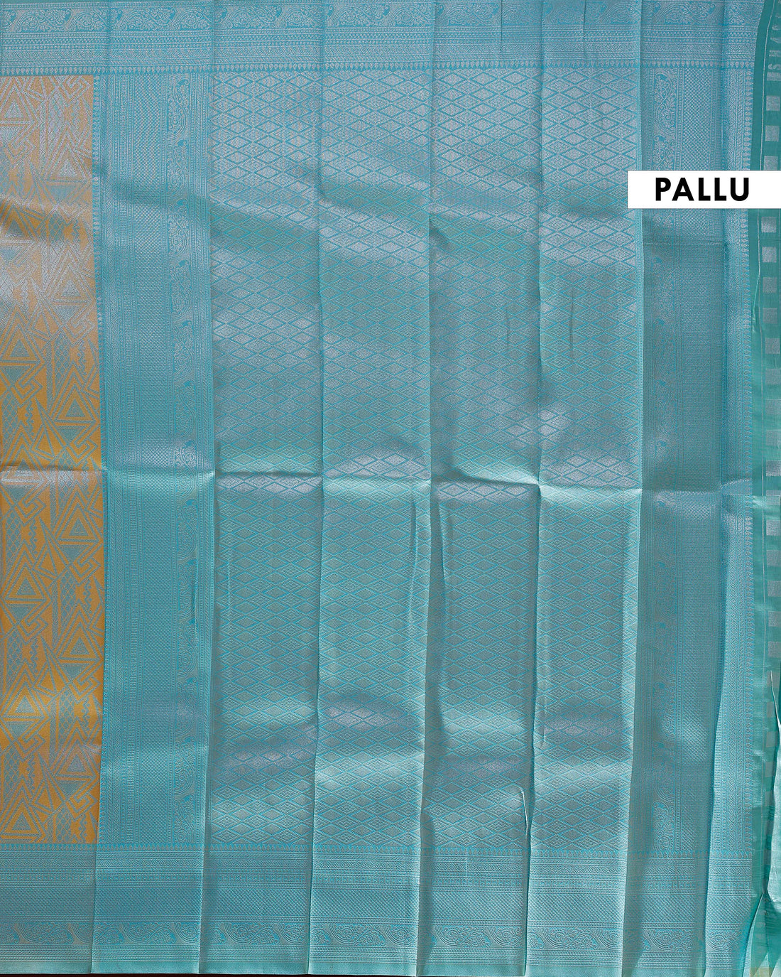 Elegant Litchi Silk Saree with Intricate Zari Weaving and Traditional Motifs - Yellow