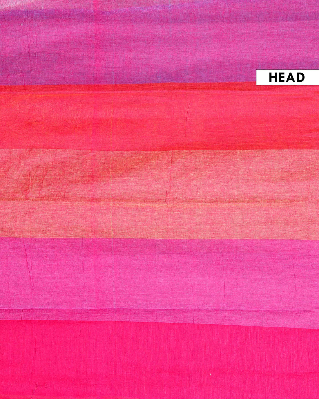 Handwoven Mul Mul Cotton Saree with Bold Striped Pattern and Tassel Detailing – Multi