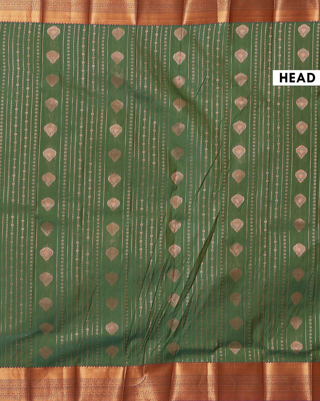 Buy 1 Get 2 Offer Silk Saree-dark green