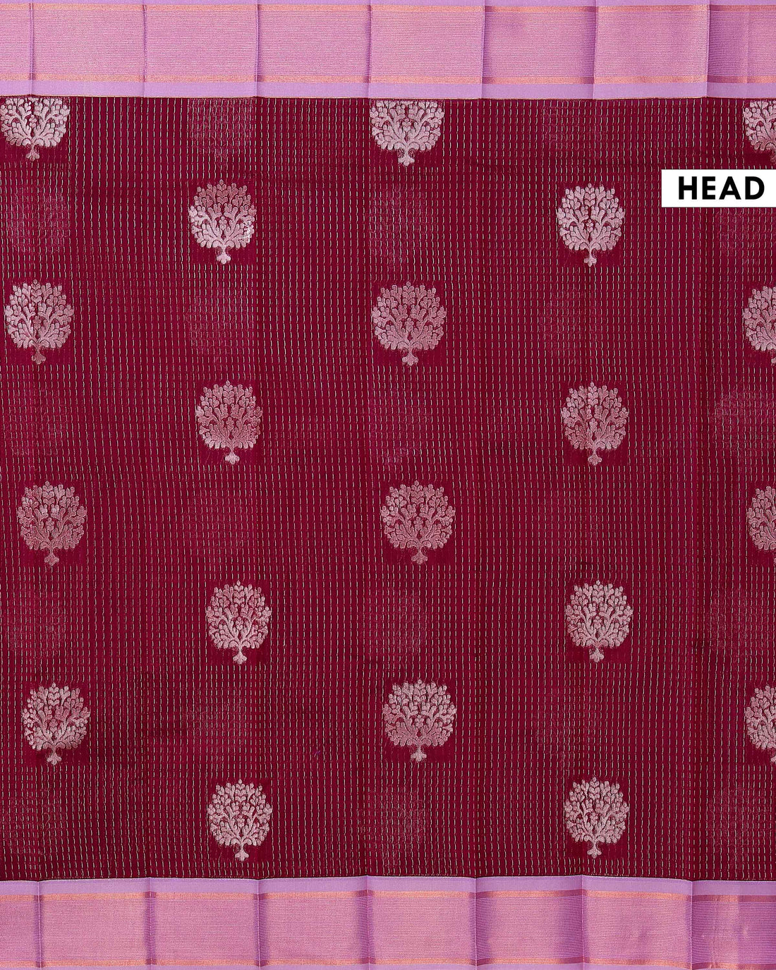 Elegant Exquisite Elampillai Silk Cotton Saree Adorned with All-Over Zari Detailing and Textured Border  - Maroon