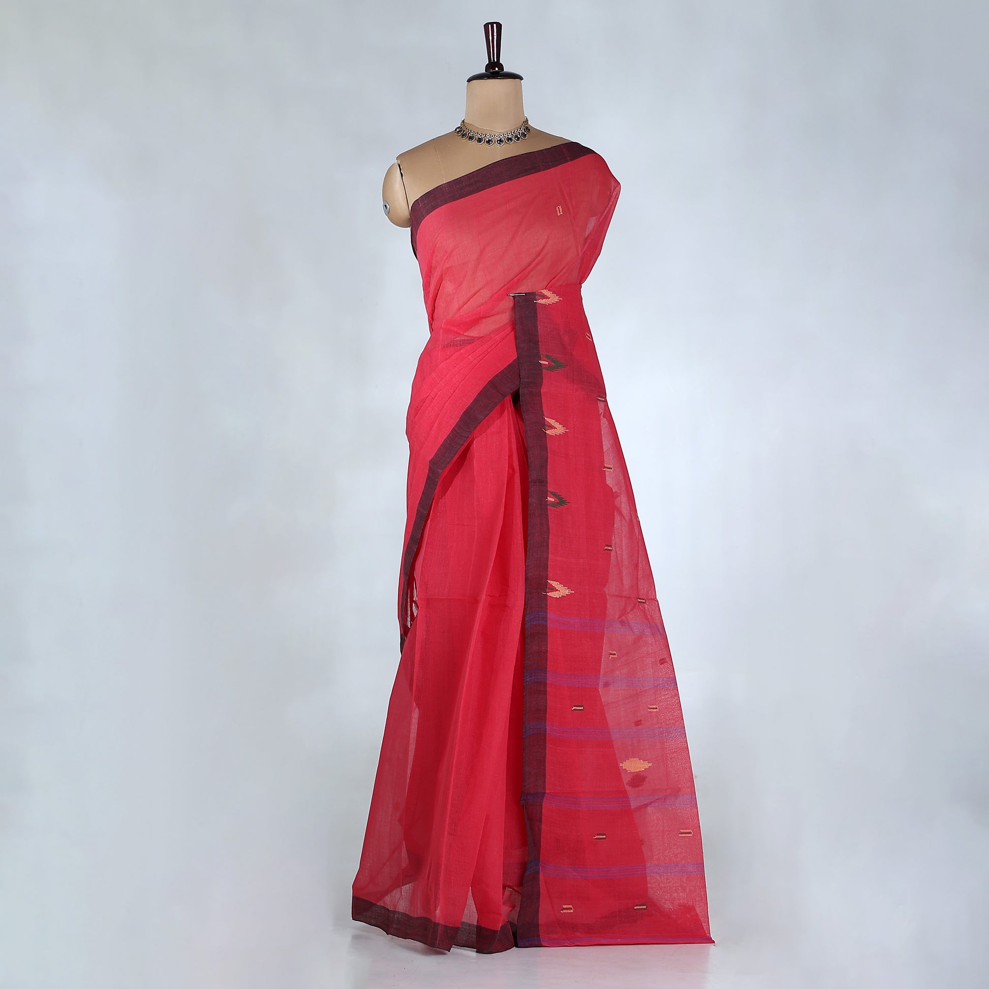 Bengal Cotton Saree For Women | Daily Office Wear Summer Collection | Jeyachandran - Full View