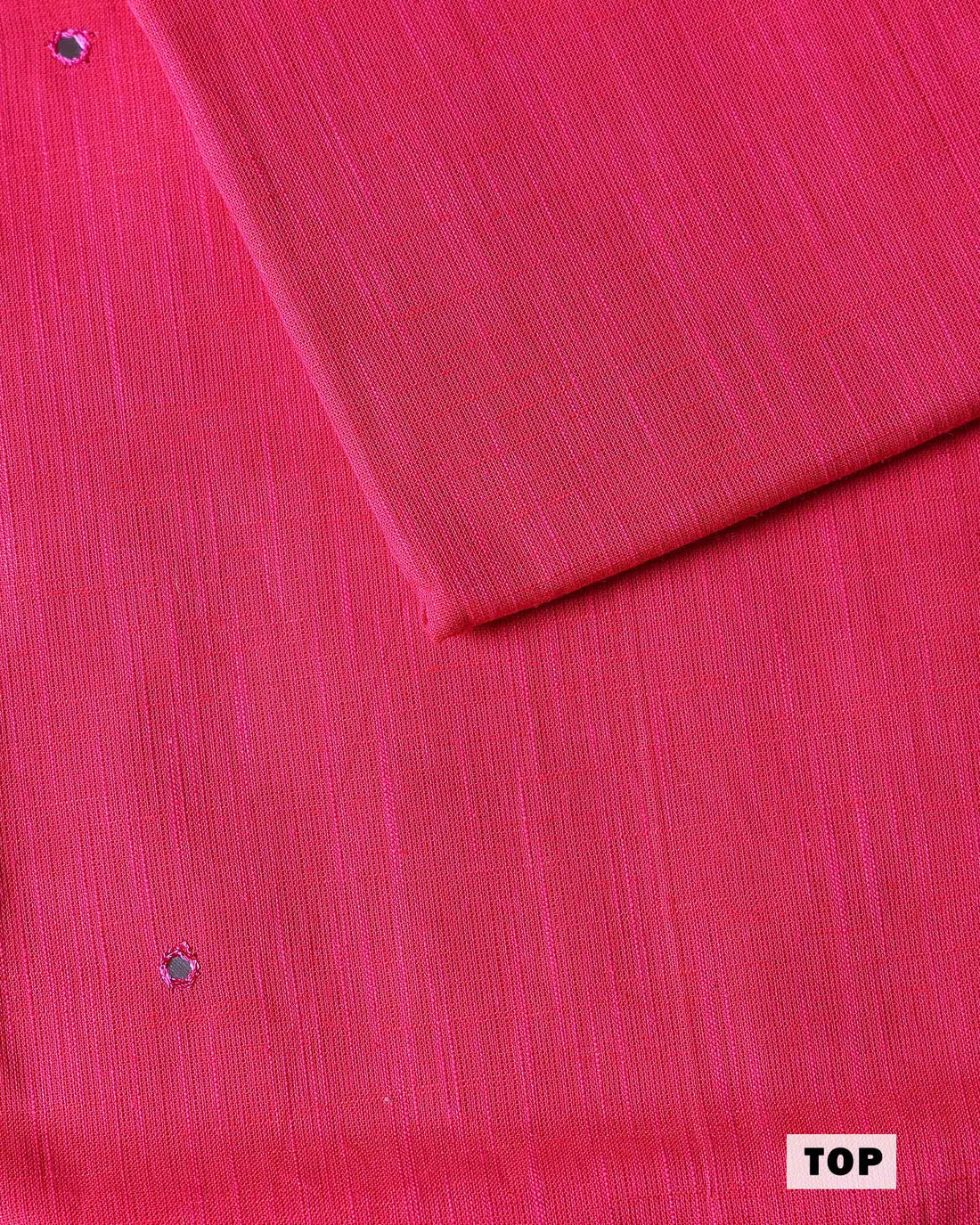 Women’s Unstitched Salwar Suit Material Set with Ethnic Elephant Motif Top 2.5 Mtr Traditional Kalamkari Inspired Printed Dupatta 2.25 Mtr and Coordinated Bottom 2 Mtr - Dark Pink