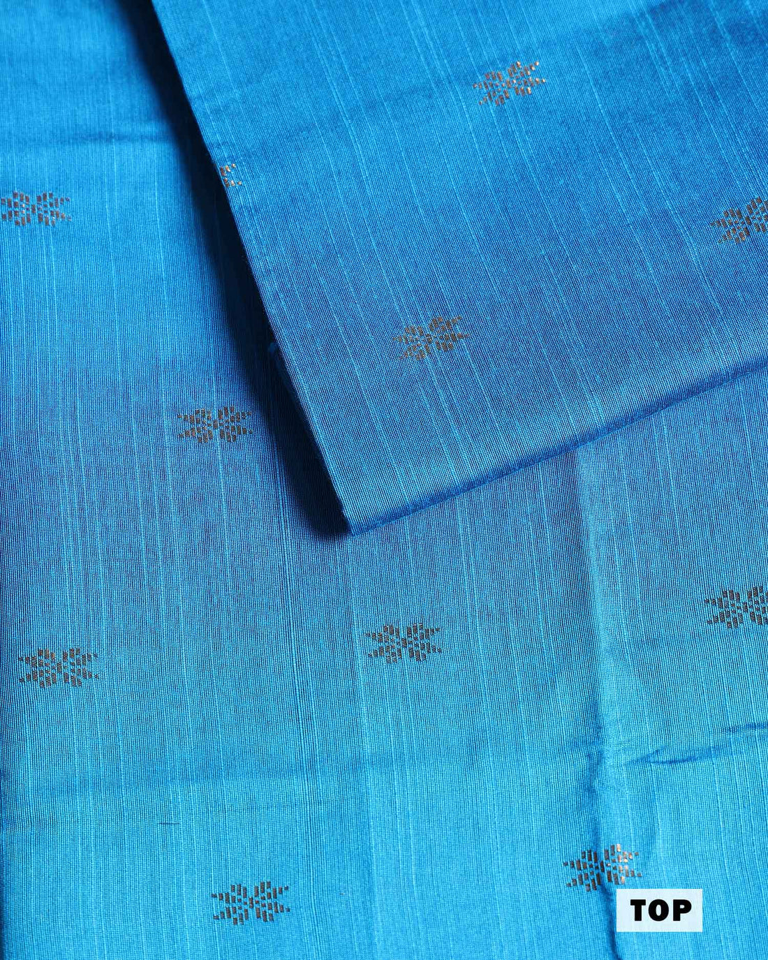 Women’s Unstitched Salwar Suit Material Set with Woven Butti Design Top 2.5 Mtr, Solid Coordinated Bottom 2 Mtr and Elegant Floral Printed Dupatta 2.25 Mtr with Traditional Border - Blue