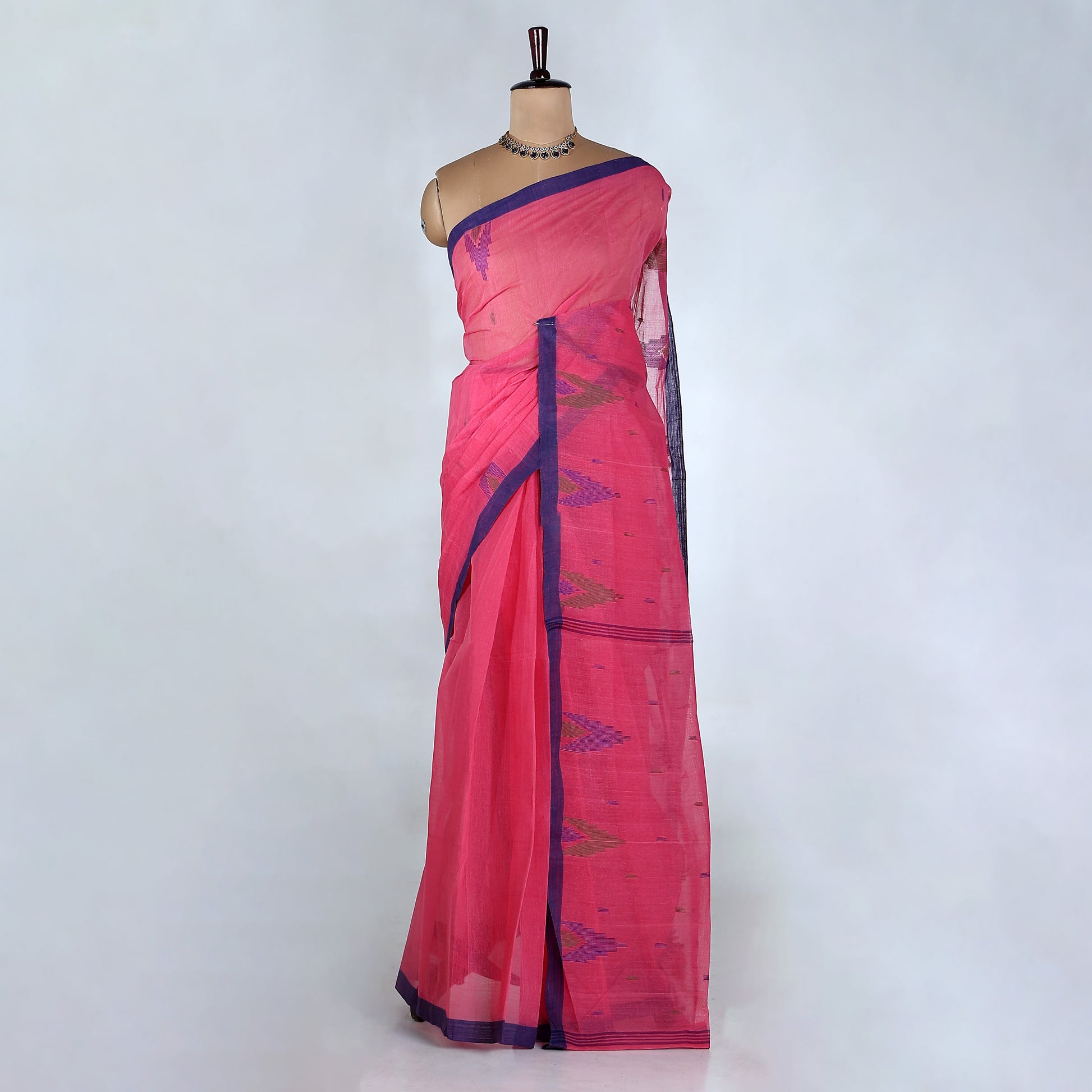 Bengal Cotton Saree For Women | Daily Office Wear Summer Collection | Jeyachandran - Full View